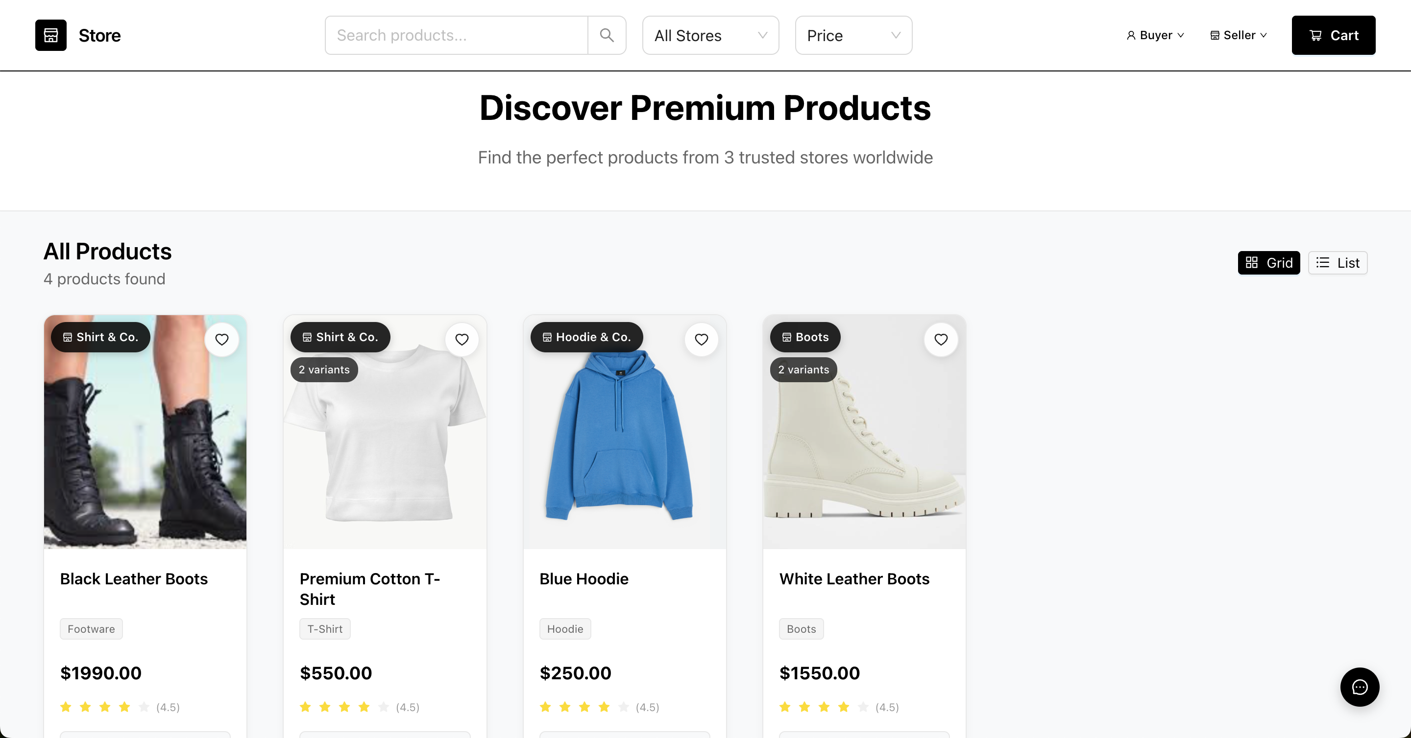 Multi-Tenant E-commerce Platform